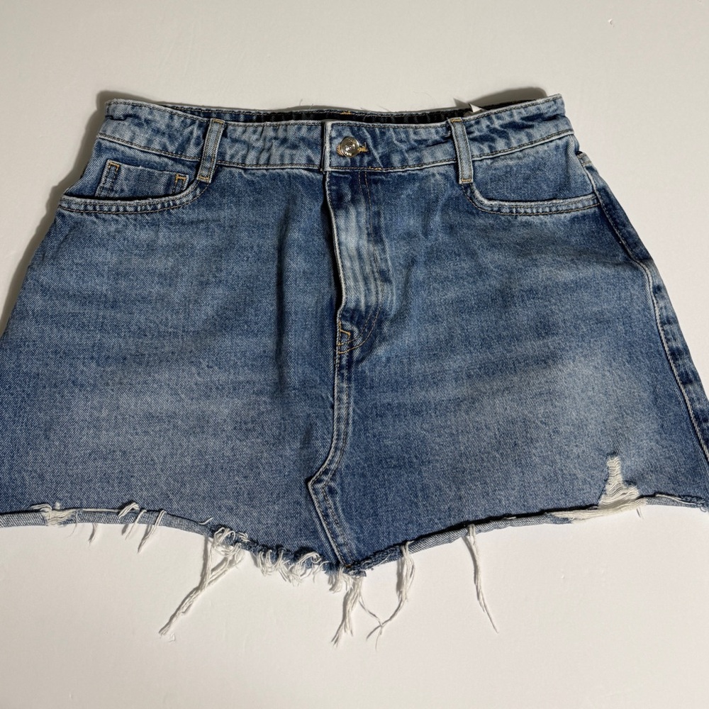 Zara Light Blue Jean Shorts